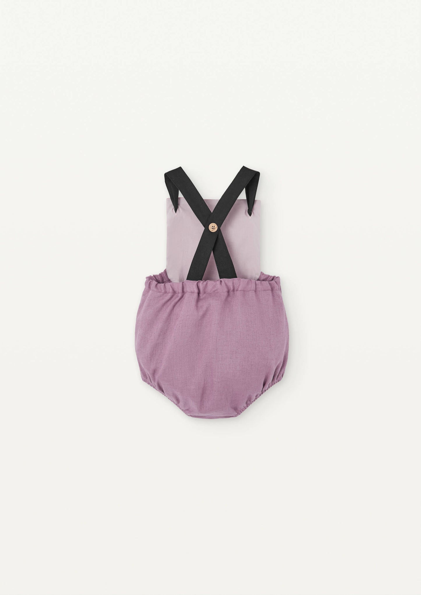Popelin Linen Contrast Romper