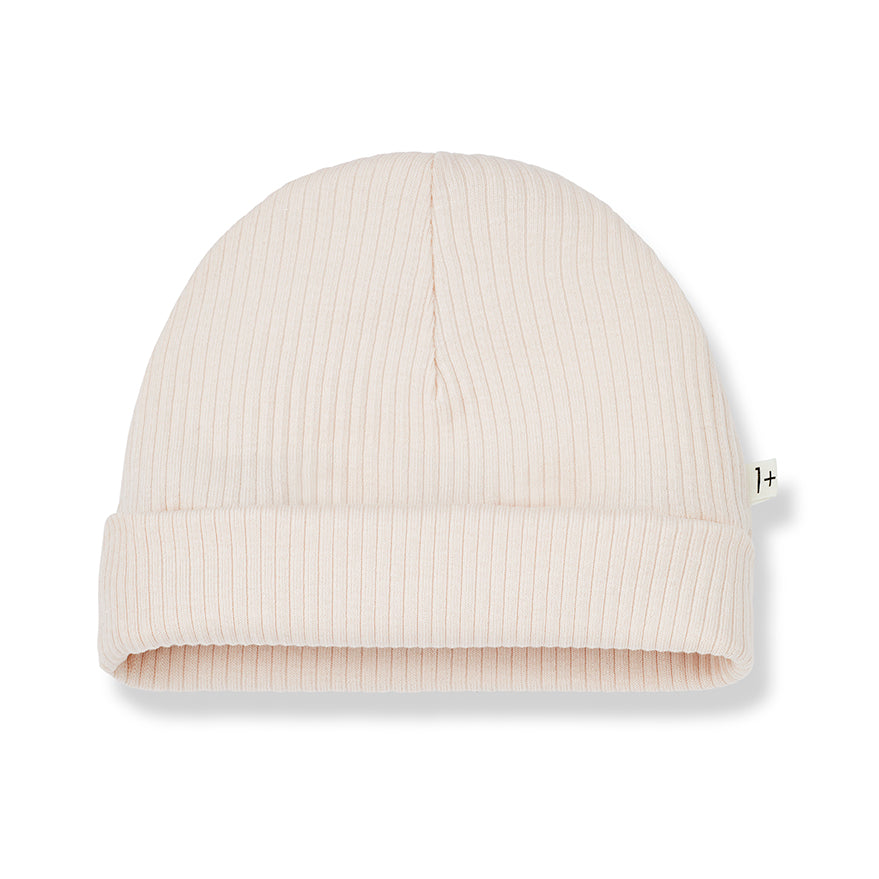 One + In the Family Pauline Ton Ribbed 2Pc Footie & Hat