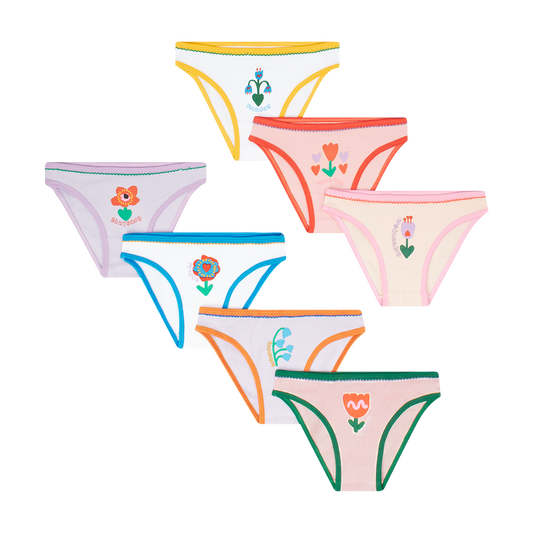 Stella McCartney Girl's Underwear Set w/ Flowers Print