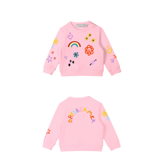 Stella McCartney Baby Girl Daydreamer Scribble Sweatshirt