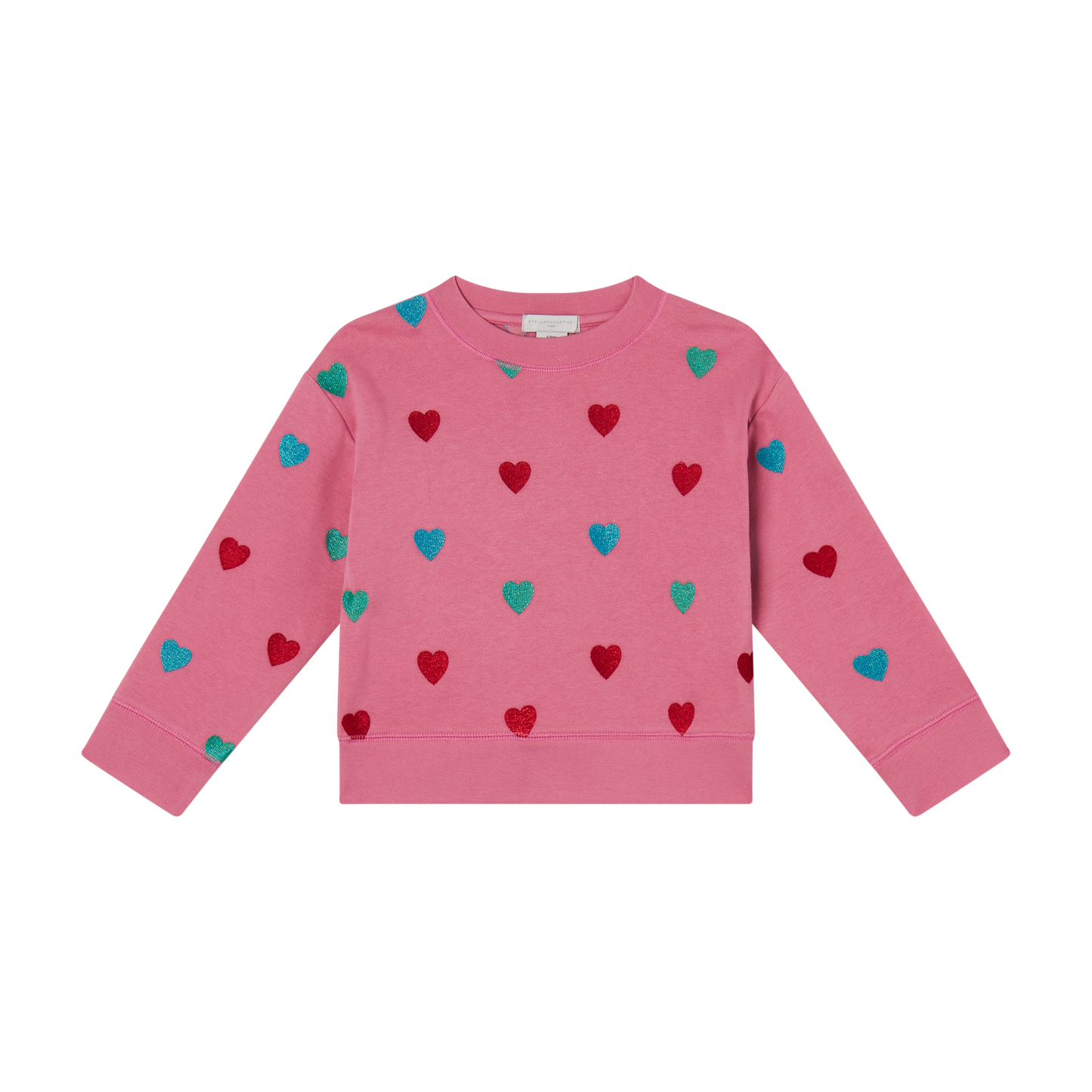 Stella McCartney Girl's Glittery Hearts Sweatshirt