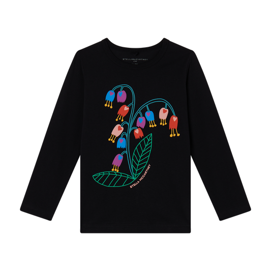 Stella McCartney Girls LS Bluebell Flower Print Tee