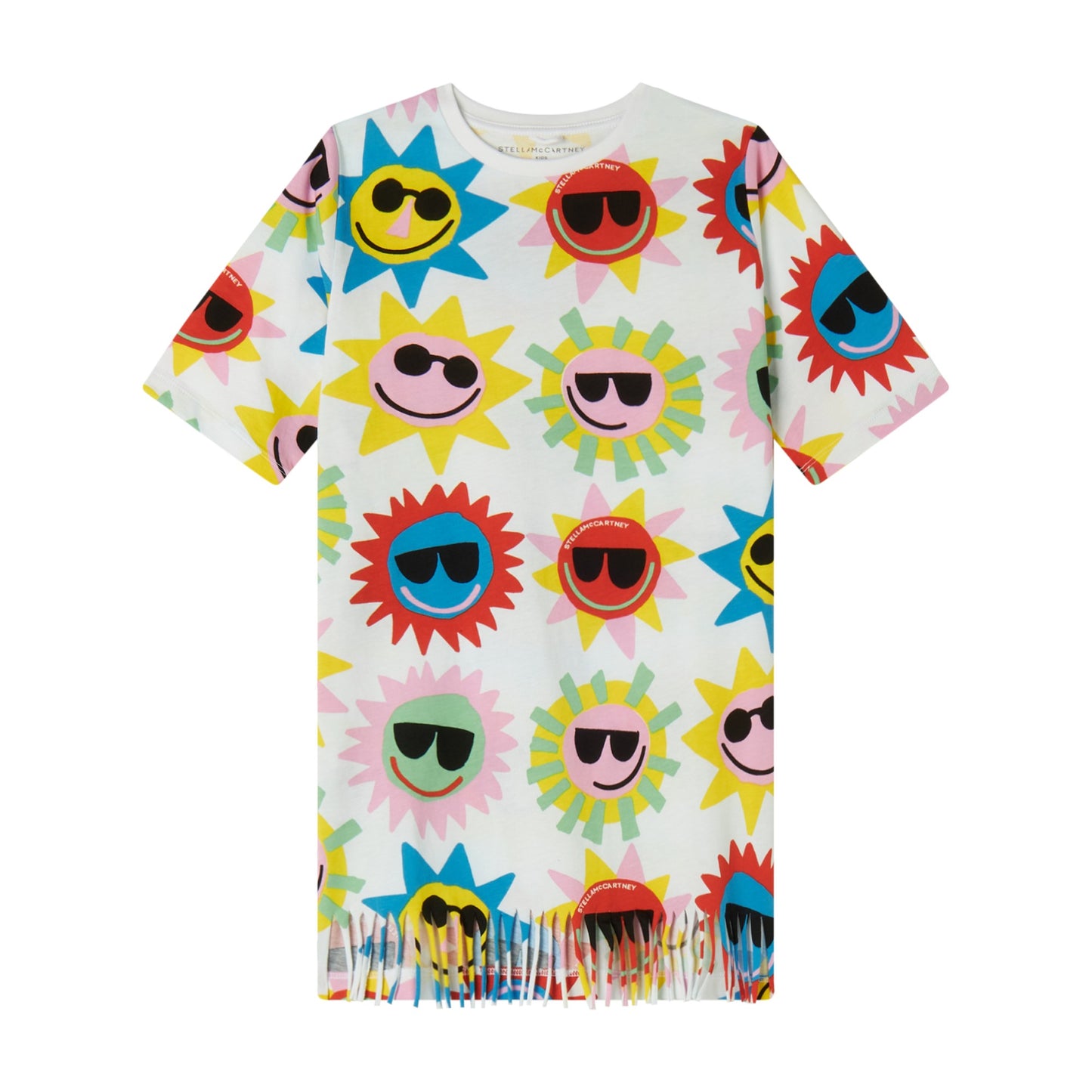 Stella McCartney SS Cool Sun Jersey Dress w/ Fringes