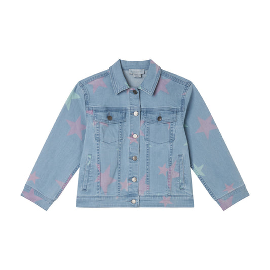 Stella McCartney Girl's Multicolor Stars Denim Jacket