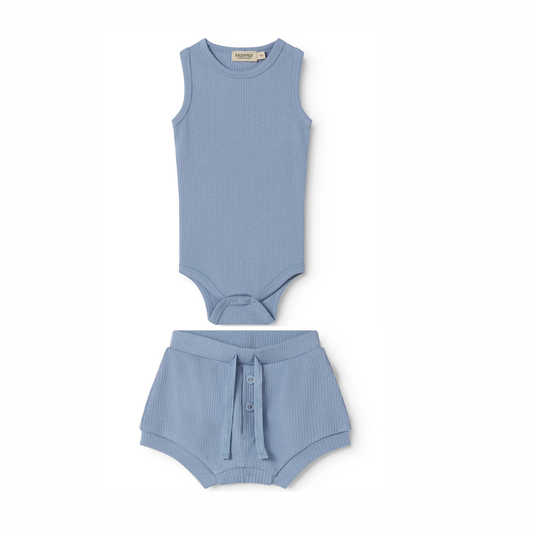 Mar Mar Sleeveless Ribbed Baby Outfit