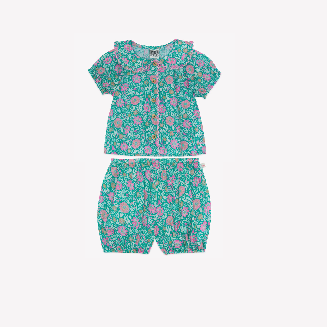 Bon Ton Aria Bombe Top & Bloomer Set