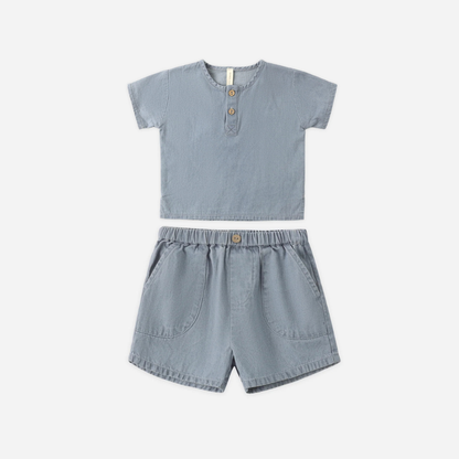 Quincy Mae Henry Top & Utility Short Outfit
