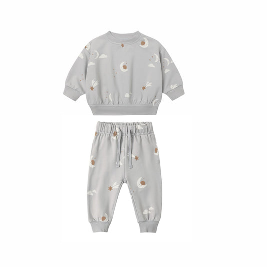 Quincy Mae LS Relaxed Sweatshirt & Pant Outfit