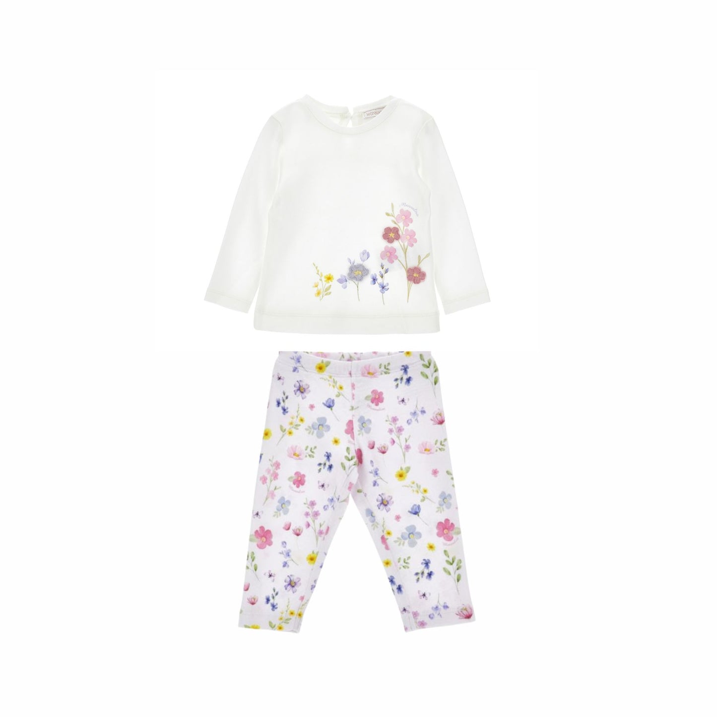 Monnalisa LS Little Flower Top & Legging Set