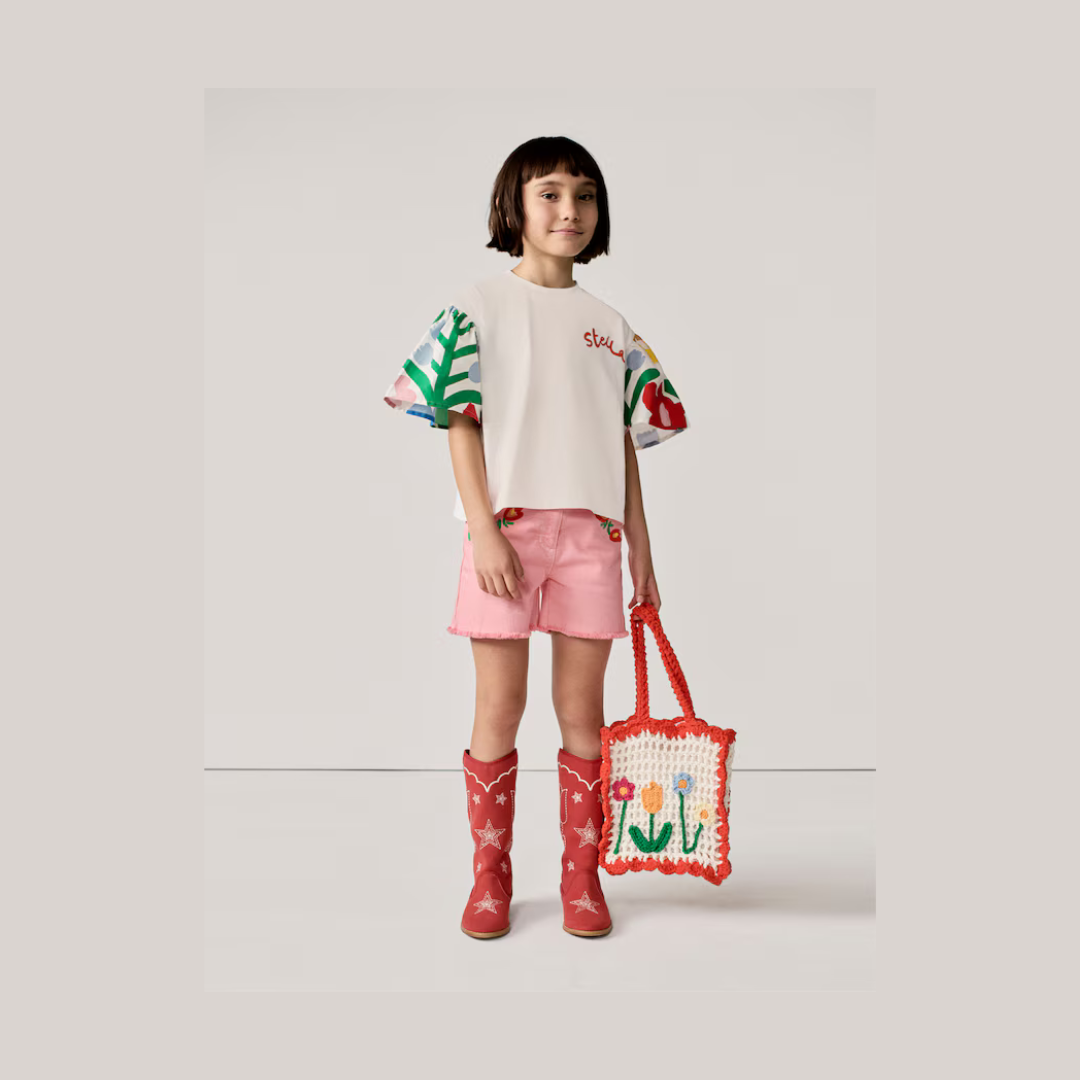 Stella McCartney SS Flower Sleeve T-shirt