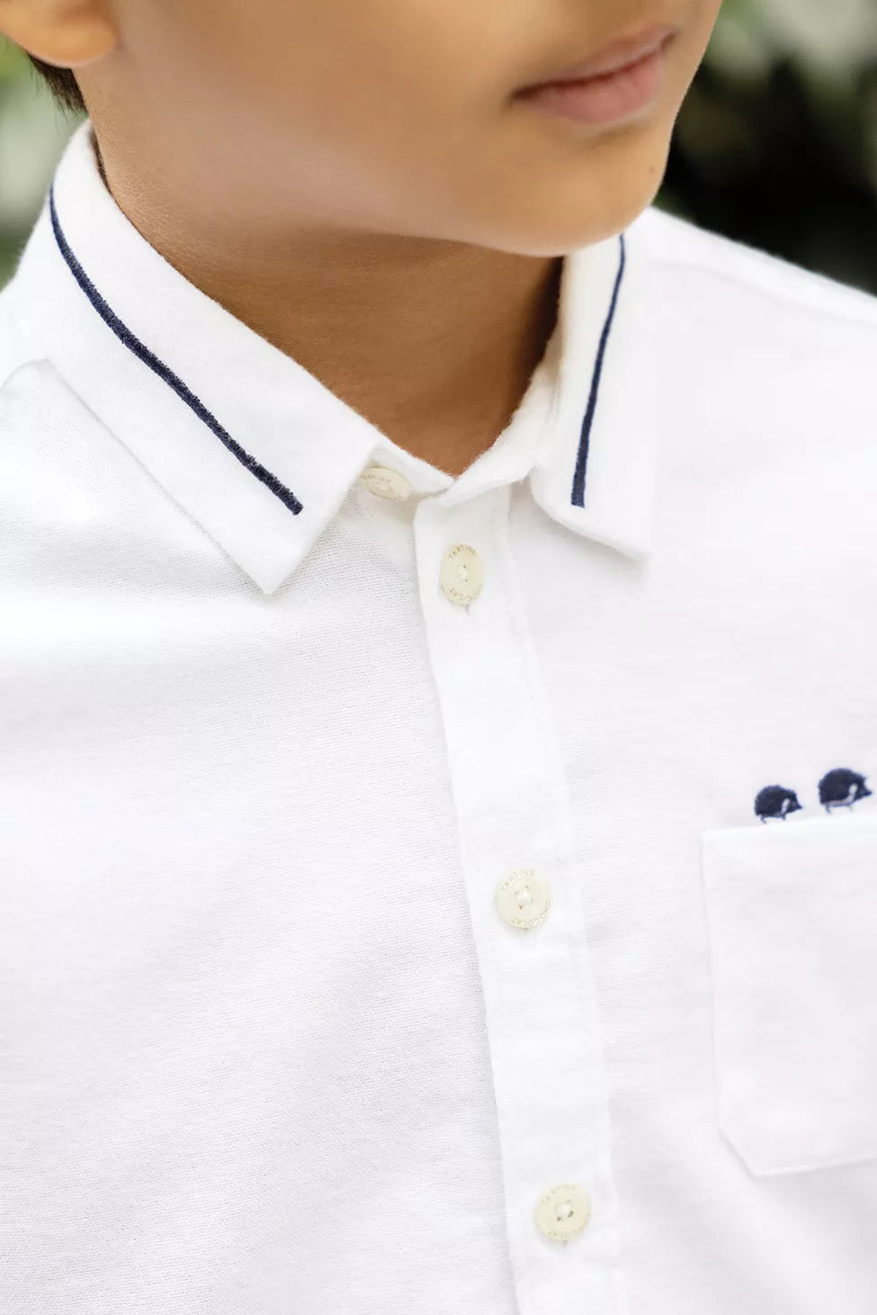 Tartine LS Button Up Shirt w/ Collar Piping