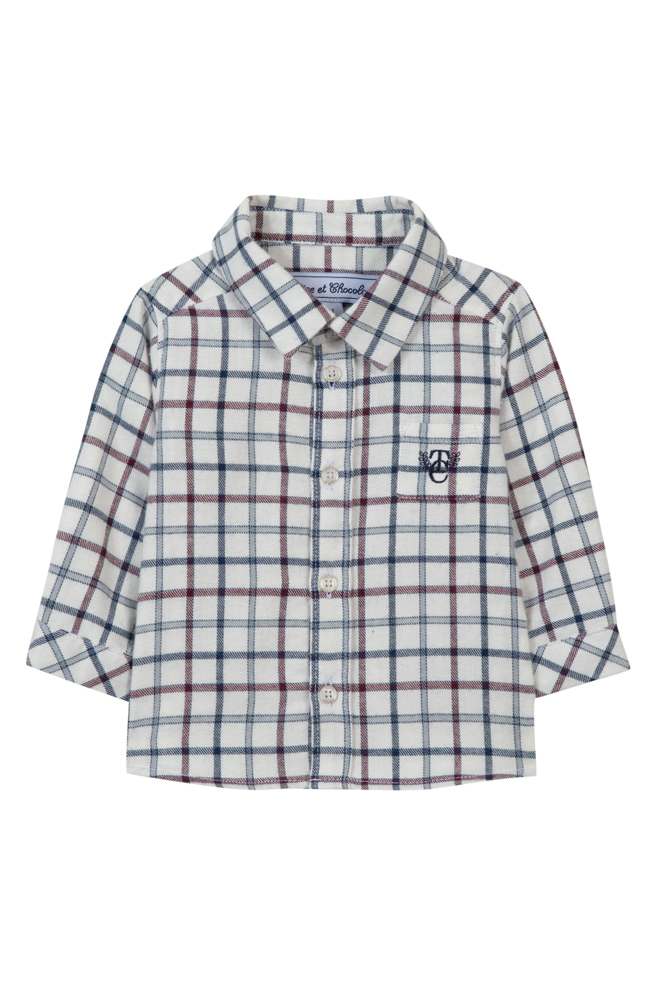 Tartine Boy's LS Flannel Check Button Up Shirt