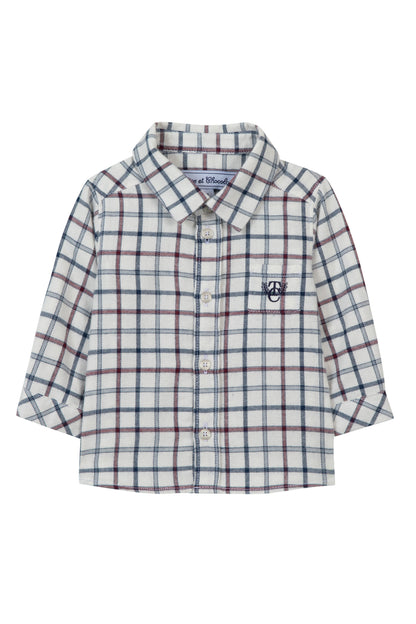 Tartine Boy's LS Flannel Check Button Up Shirt