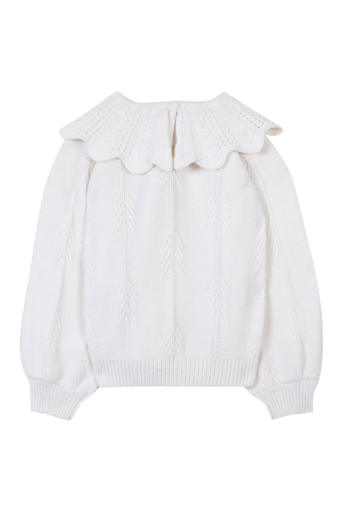 Tartine LS Knitted Fancy Collar Sweater