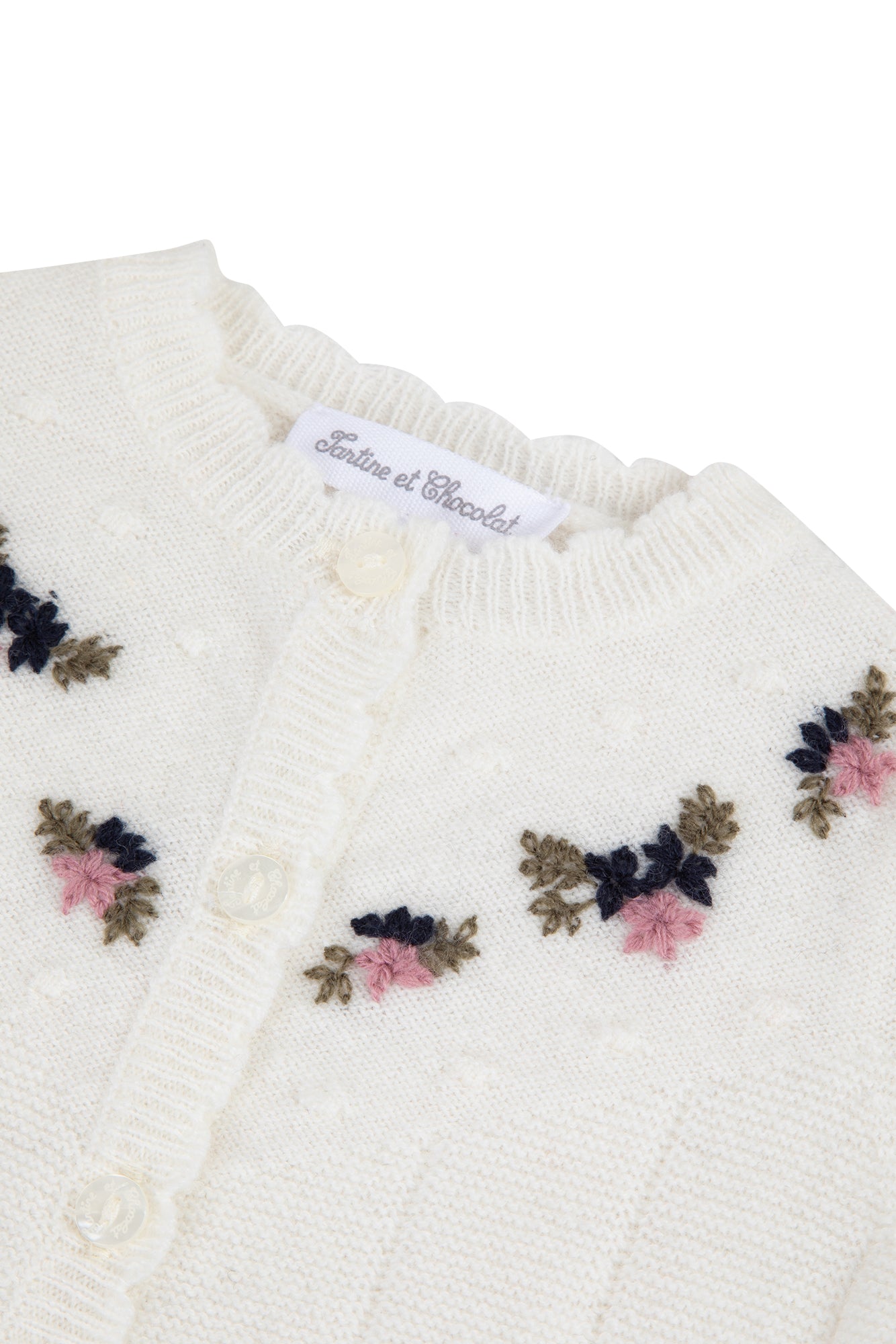 Tartine Knit Floral Stitch Cardigan