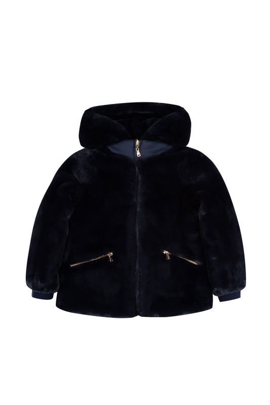 Tartine Hooded Faux Fur Reversible Jacket