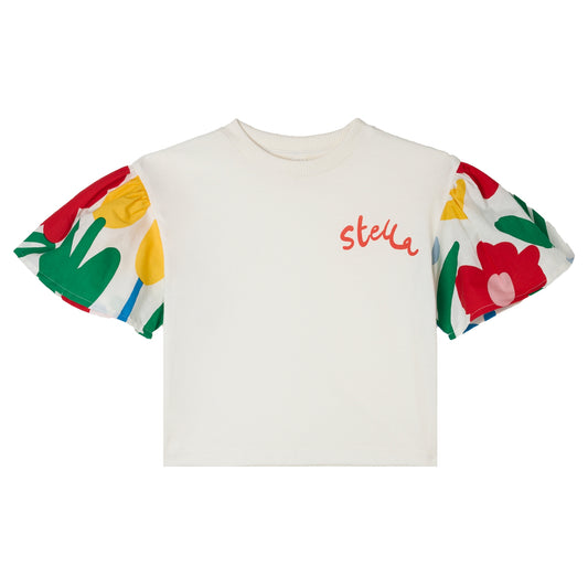 Stella McCartney SS Flower Sleeve T-shirt