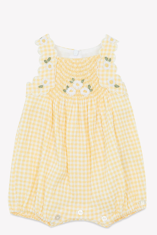Tartine Floral Plaid Baby Romper