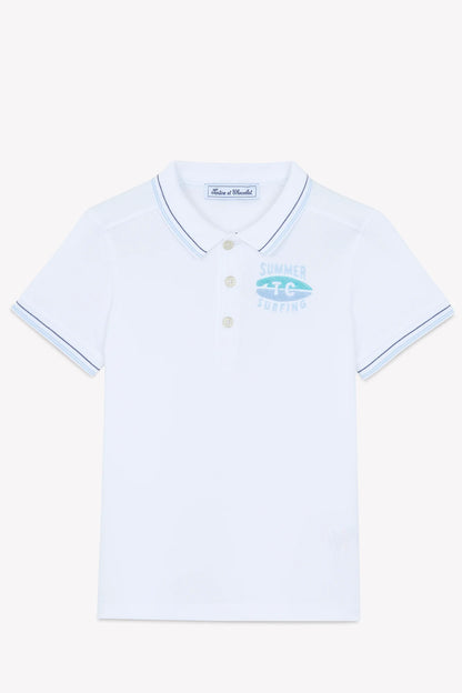 Tartine Trim Collar SS Polo Shirt