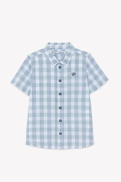 Tartine Boy's Plaid SS Shirt