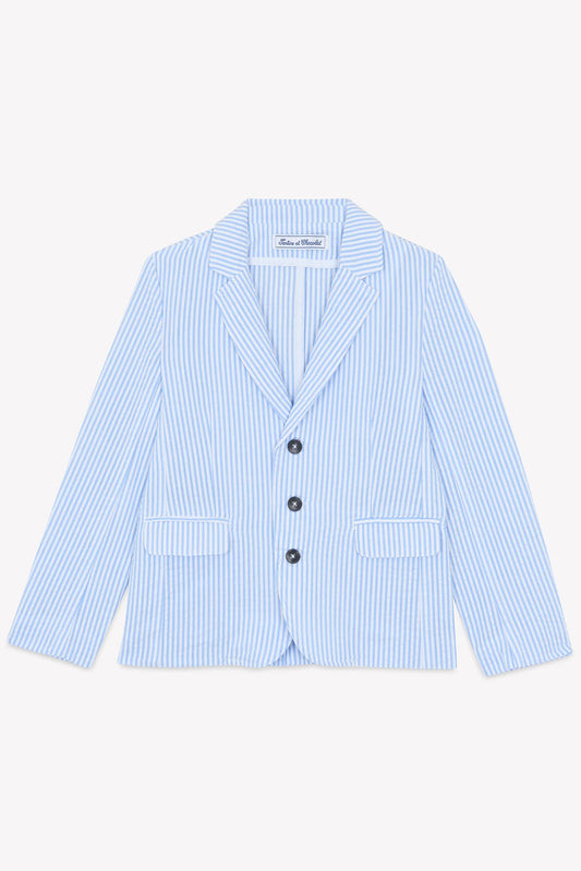 Tartine Striped Seersucker Blazer