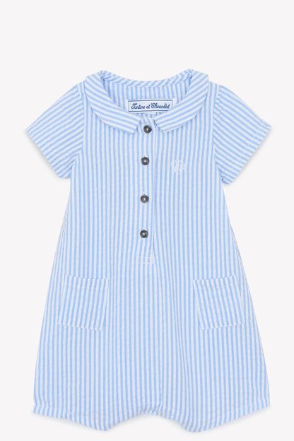 Tartine Striped Seersucker Baby Romper