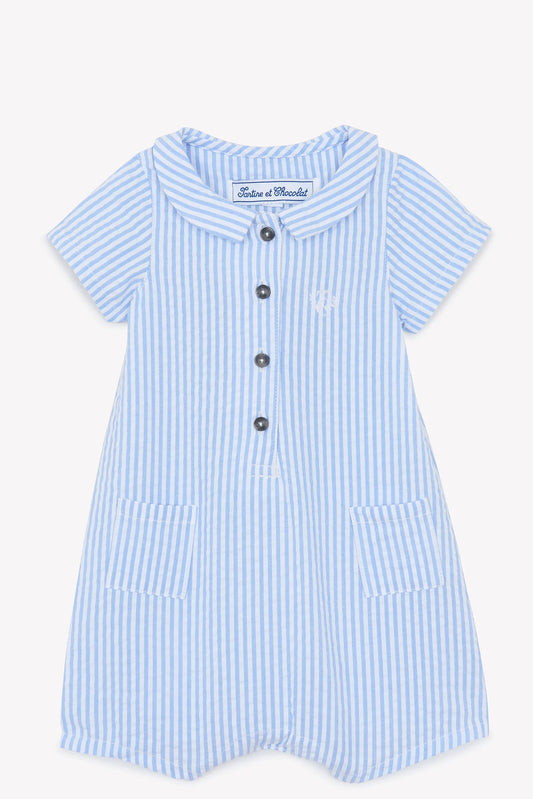Tartine Striped Seersucker Baby Romper