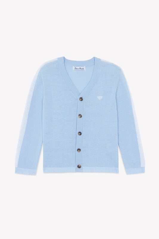 Tartine Boy's Cardigan w/ Sleeve Trim