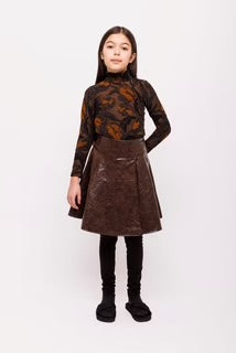 Olivia Rohde Drop Waist Patent Skirt