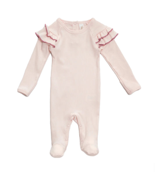 Tun Tun Ruffled Shoulder Footie