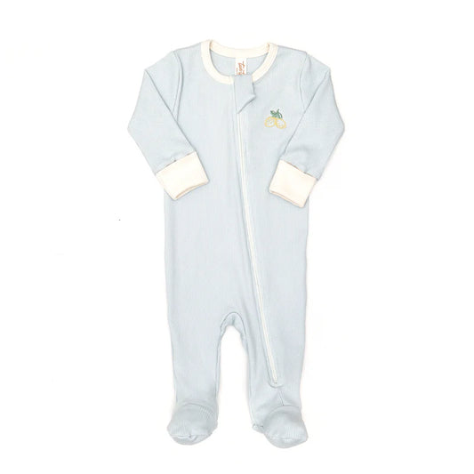 Tun Tun Ribbed Zip Up Footie