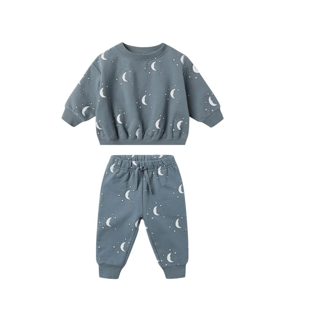 Quincy Mae Relaxed Sweatshirt & Sweatpant Outfit