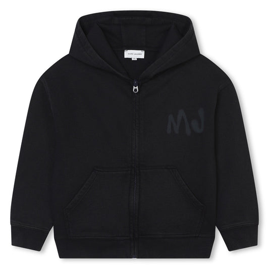 Little Marc Jacobs Graffiti Logo Zip Up Hoodie