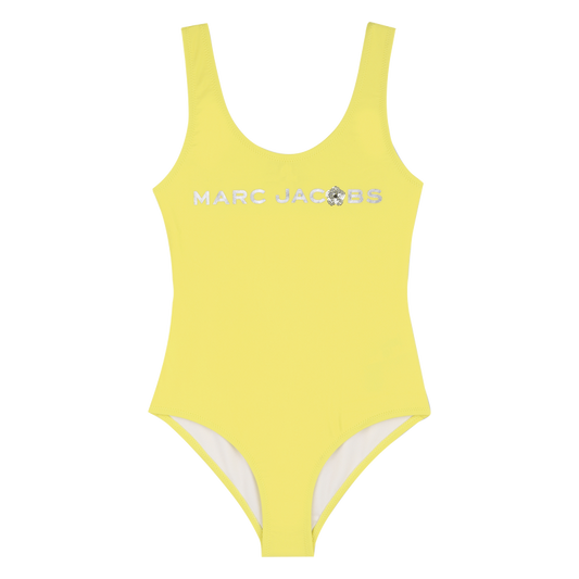 Little Marc Jacobs Logo Colorblock Swimsuit