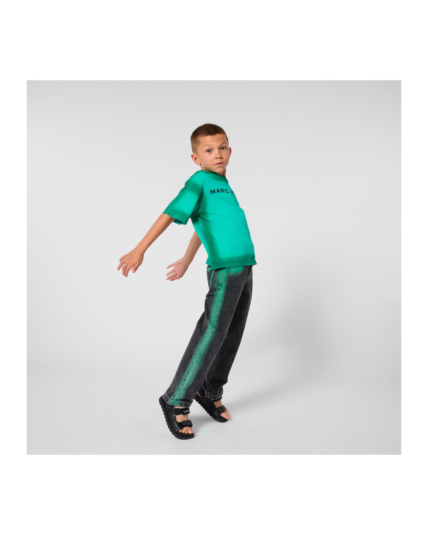 Little Marc Jacobs Logo Print T-shirt