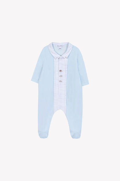 Tartine Logo Collar Velour Footie