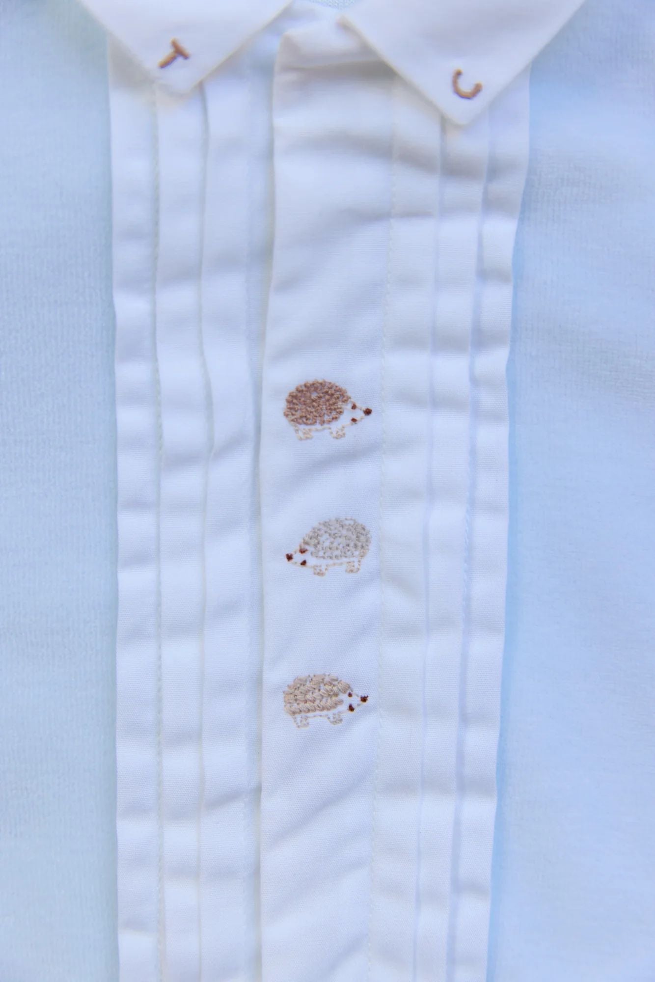 Tartine Logo Collar Velour Footie