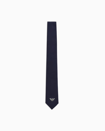 Armani Junior Boy's Tie w/ Eagle Embroidery