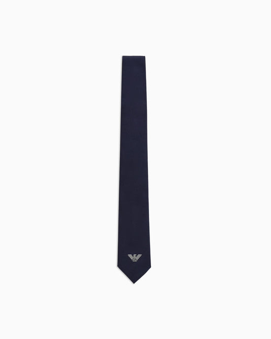 Armani Junior Boy's Tie w/ Eagle Embroidery