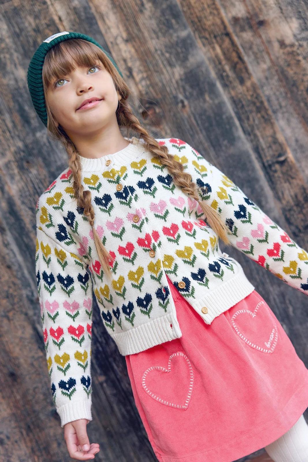 Bon Ton Tulip Hearts Cardigan