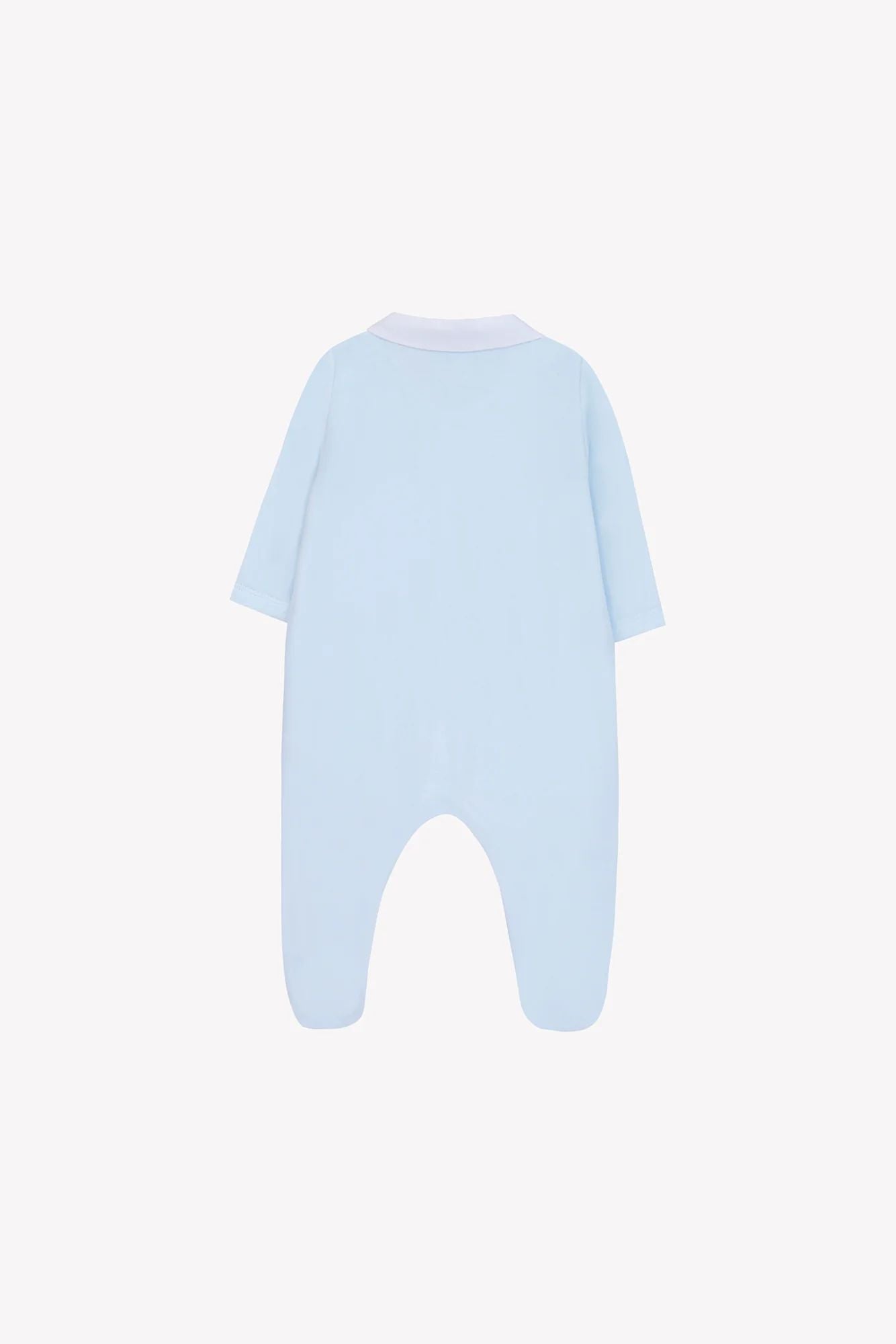 Tartine Logo Collar Velour Footie