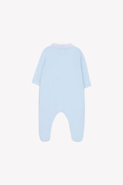 Tartine Logo Collar Velour Footie