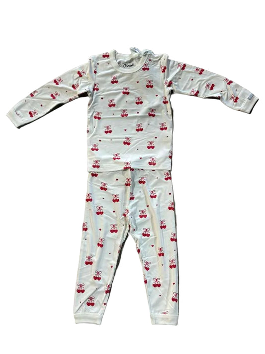 Coccoli LS Cherry Hearts Print Pajama