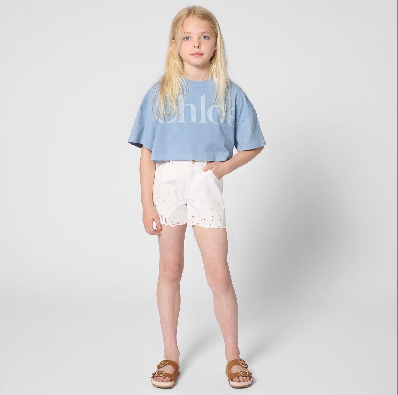 Chloe Cropped Logo T-shirt
