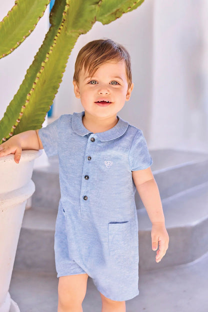 Tartine Collared Linen Shortall