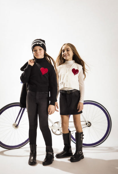 Twinset Vest w/ Heart Detail