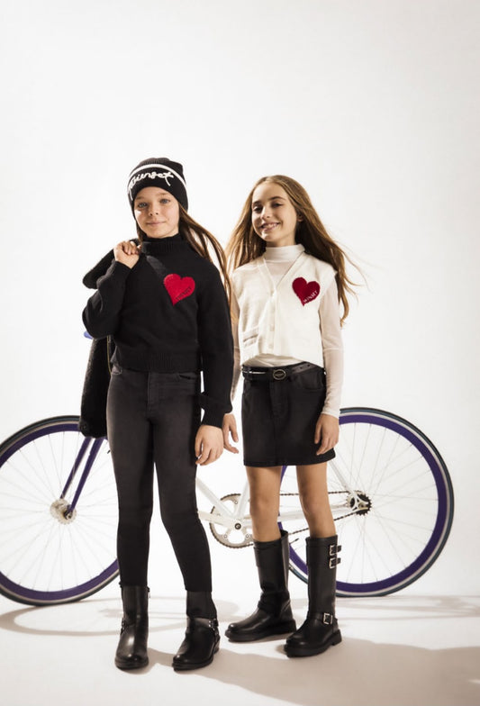 Twinset Vest w/ Heart Detail