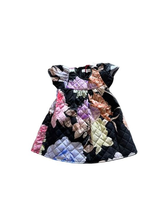 Christina Rohde Flutter Sleeve Quilted Floral Dress