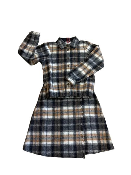 Olivia Rohde Knit Plaid Top & Skirt Outfit