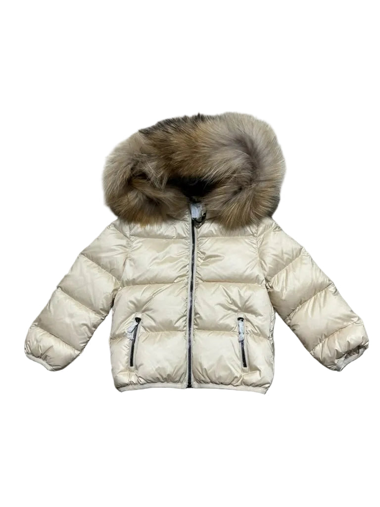 Colmar Baby Fur Trim Hooded Down Jacket